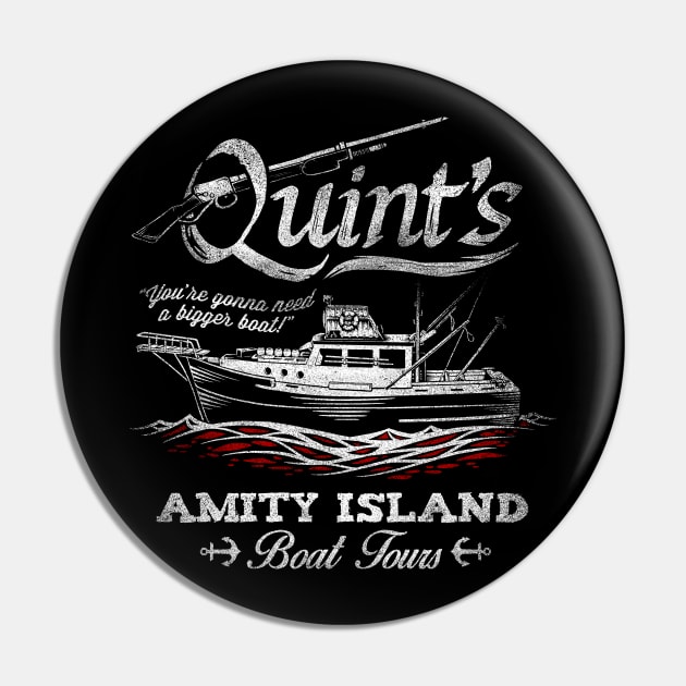 Quint's Boat Tours Pin by CoDDesigns