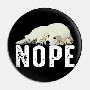 Urban Pyrenees Parade Tee Talk Triumph for Dog NOPE Enthusiasts Pin