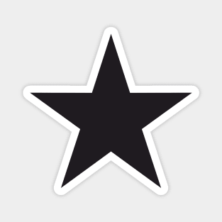 Black Tactical five-pointed star Magnet