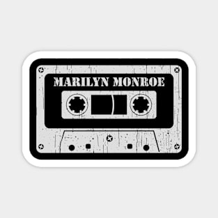 Marilyn Monroe - Vintage Cassette White Magnet