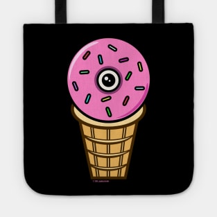 Ice Cream Donut Eyeball - Strawberry Tote