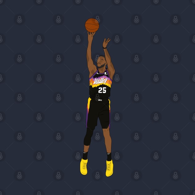 Mikal Bridges Phoenix Basketball Jumper by Hevding