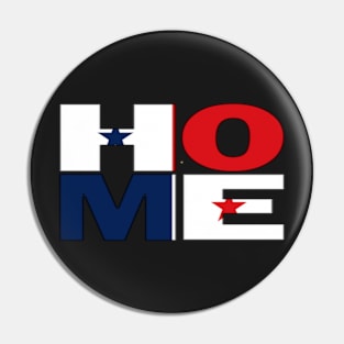 Panama Flag Collection Spelling HOME - Panamanian - Soca Mode Pin