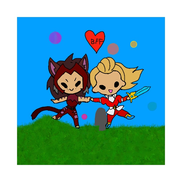 Baby Catra and Baby Adora BFF by TheThree