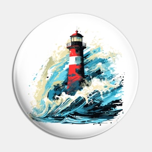 Lighthouse Sea World Ocean Beauty Discovery Pin