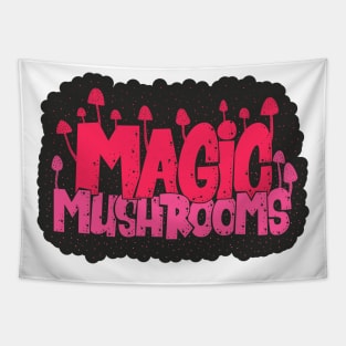 Magic Mushrooms - Psilocybin - Psychedelic Art Tapestry