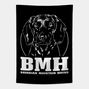 Bavarian Mountain Hound hunting dog portrait Tapestry