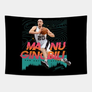 Manu Ginobili Eurostep Tapestry