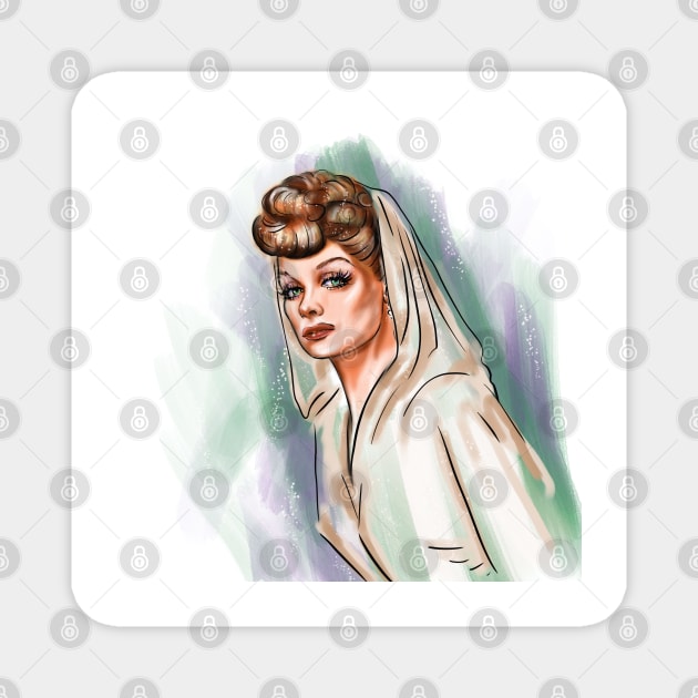 Lucille Ball Magnet by Svetlana Pelin