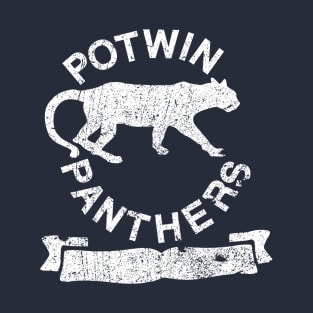 Potwin Panthers White Logo T-Shirt