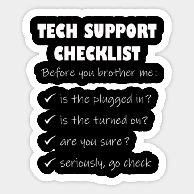 Computer Tech Support Funny Helpdesk Hotline Print Network