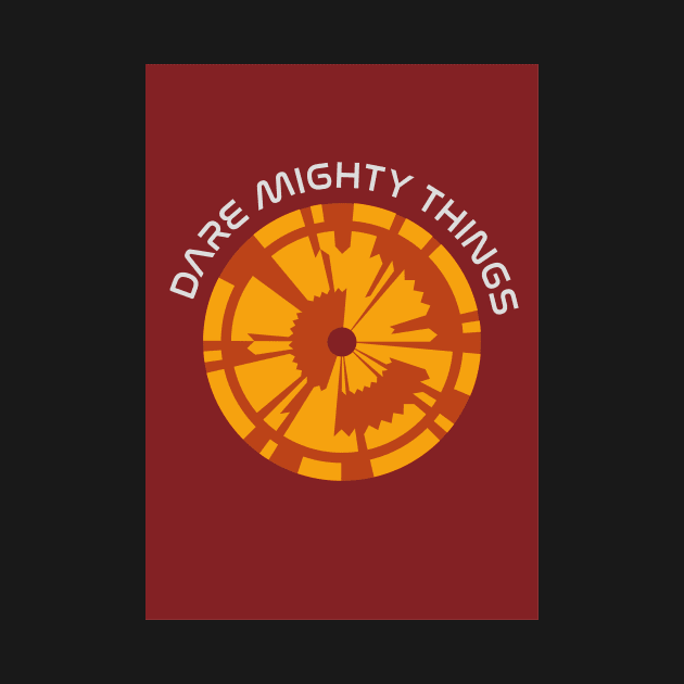 JPL/NASA Perseverance Parachute "Dare Mighty Things" Poster #7 by Walford-Designs