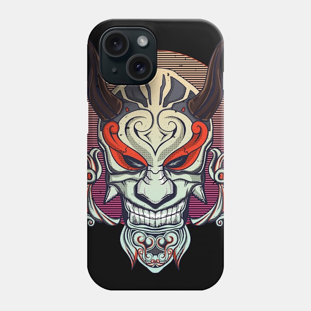 Samurai Mask Phone Case by pilipsjanuariusDesign