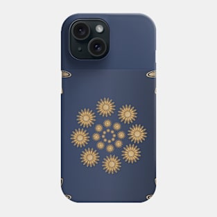 Golden abstract Mandal ornate pattern for background, invitation cards and templates. Phone Case