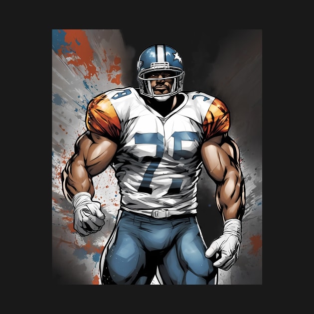 American Football Defensive End by animegirlnft