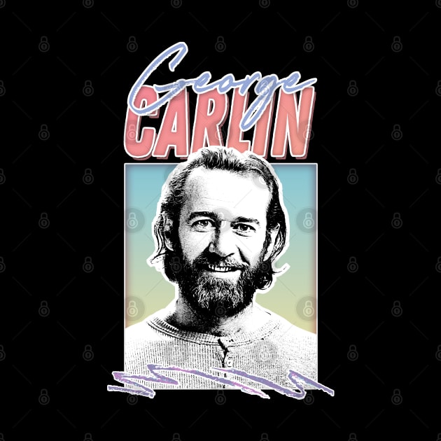 George Carlin / Retro Aesthetic Fan Art Design by DankFutura