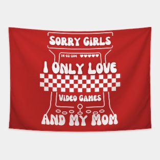 Love Video Games,and Valentine's A Gamer's Celebration Mom Tapestry