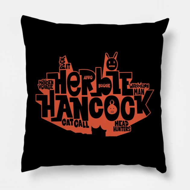 Herbie Hancock - Master of Funk and Jazz Pillow by Boogosh