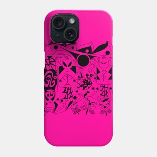 brick in violet robot alien dreams ecopop Phone Case