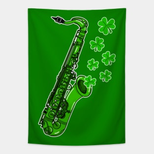 St Patrick's Day 2022 Saxophone Saxophonist Irish Musician Tapestry