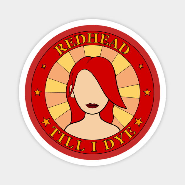 Redhead Red Hair Color Ginger Barber Hairdresser Magnet by PrintingJack