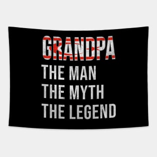 Grand Father Turkish Cypriot Grandpa The Man The Myth The Legend - Gift for Turkish Cypriot Dad With Roots From  Northen Cyprus Tapestry