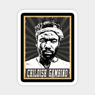 80s Style Childish Gambino Magnet