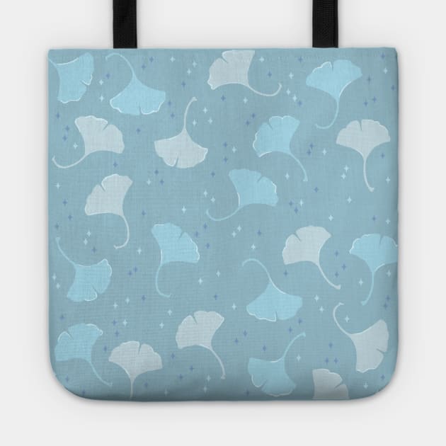 Silver Ginkgo Tote by Twinkle Press