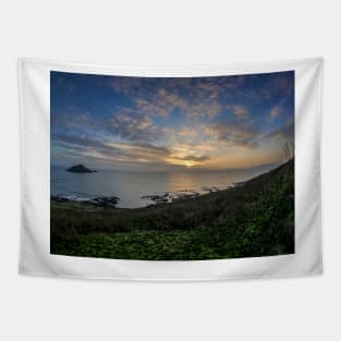 Wembury Point Sunset Tapestry