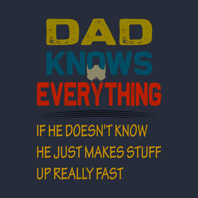 Dad knows everything..fathers day gift by DODG99