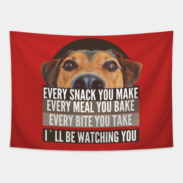 MEN'S I'LL BE WATCHING YOU , DOGS LOVERS Tapestry by badCasperTess