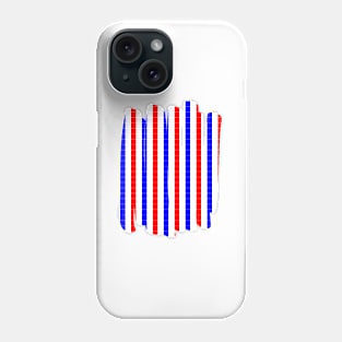 US flag colored lines Phone Case