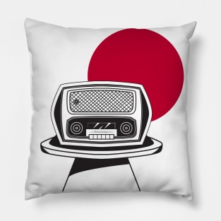 Vintage radio Pillow