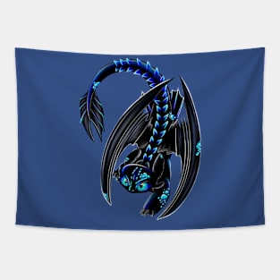 Night fury blue Tapestry