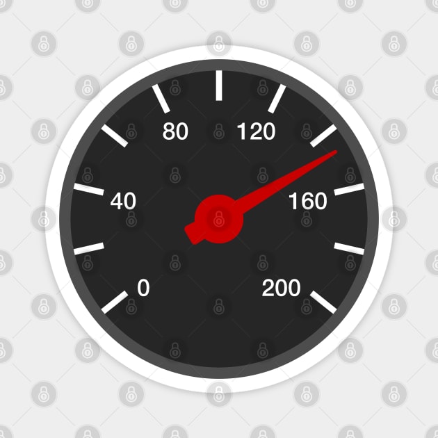 Speedometer Going Fast Magnet by THP Creative