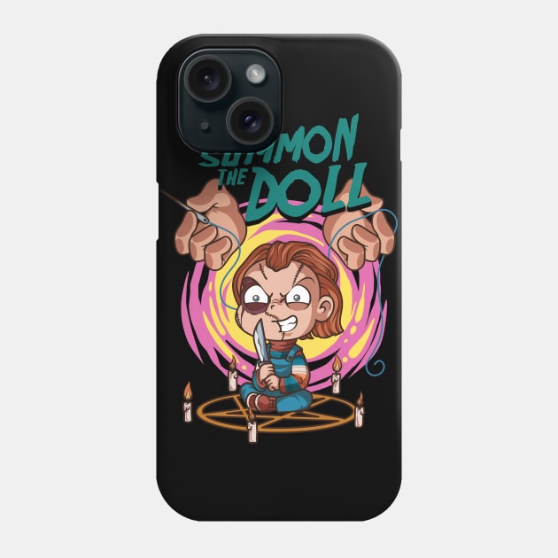 chucky summon of the doll Phone Case by namanyastudios