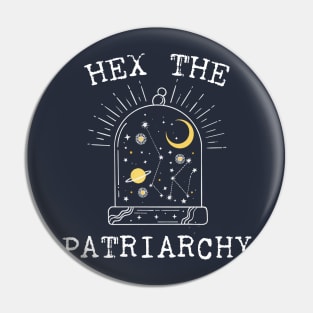 Hex The Patriarchy Femіnist Witch Funny Magical Mystical Magic moon Pin