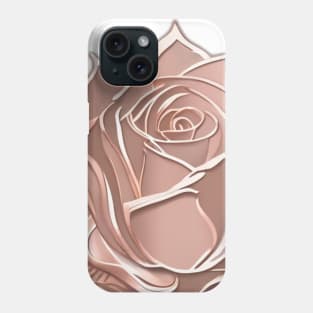 Elegant Rose in Metallic Tones No. 846 Phone Case
