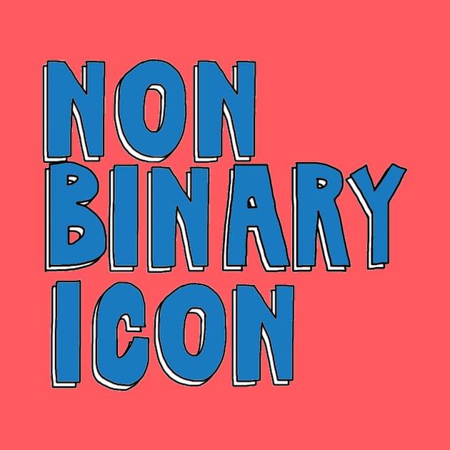 Nonbinary Icon (Blue) by The Bechdel Cast