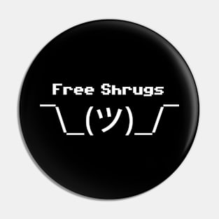 Free Shrugs Pin