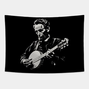 Abraham Lincoln Banjo Player Funny Founding Fathers Tapestry