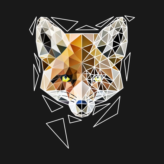 Geometric fox by Jackson Lester