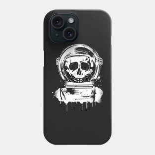 Skull Astronaut Graffiti Stencil Phone Case