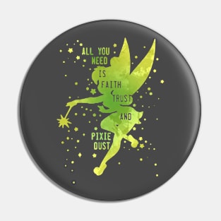 Fairy Inspired Silhouette Pin