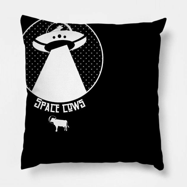 Space Cow Pillow by Rose Red