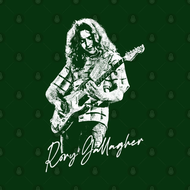 Rory Gallagher / Vintage Look Fanart Design by DankFutura