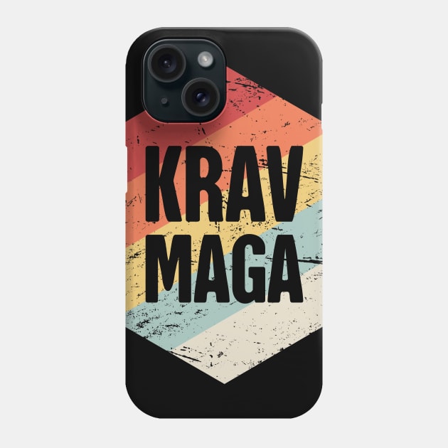 Retro Vintage Krav Maga Martial Arts Phone Case by MeatMan