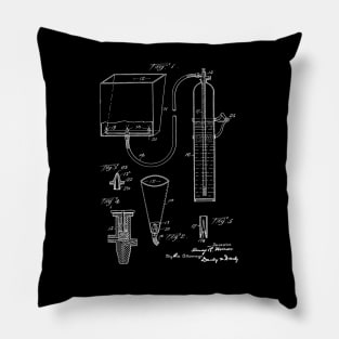 Fire Extinguisher Vintage Patent Drawing Pillow