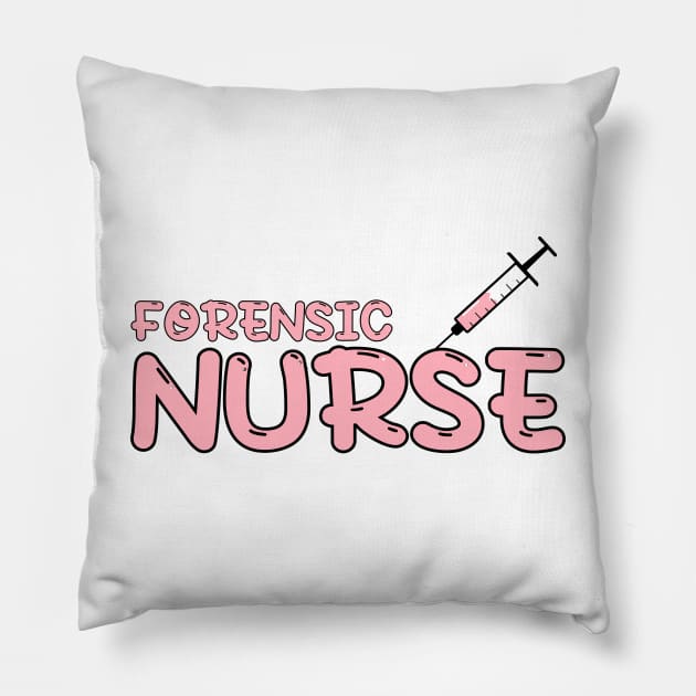 Forensic Nurse Red Pillow by MedicineIsHard