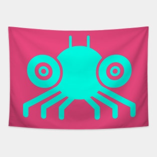 Spidy Fluorescent Blue Tapestry